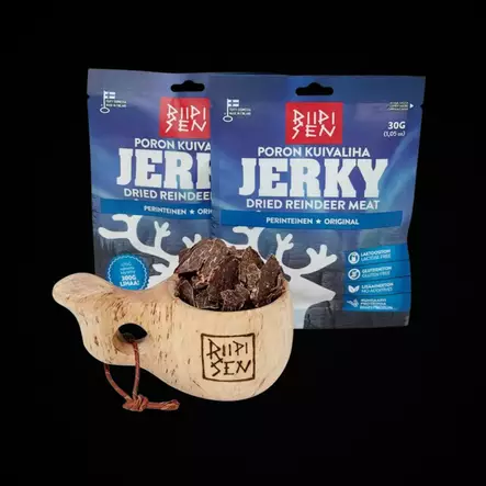 Riipisen Poron Kuivaliha Original 30g - Poron kuivalihat / Reindeer Jerky - 6420616883400 - 1