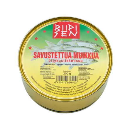 riipisen savustettua muikkua öljyssä 200g - Kalatuotteet - 6420616880102 - 1