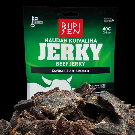 Riipisen Naudan Kuivaliha Savustettu 40g - Naudan kuivalihat / Beef jerky - 6420616883493 - 1